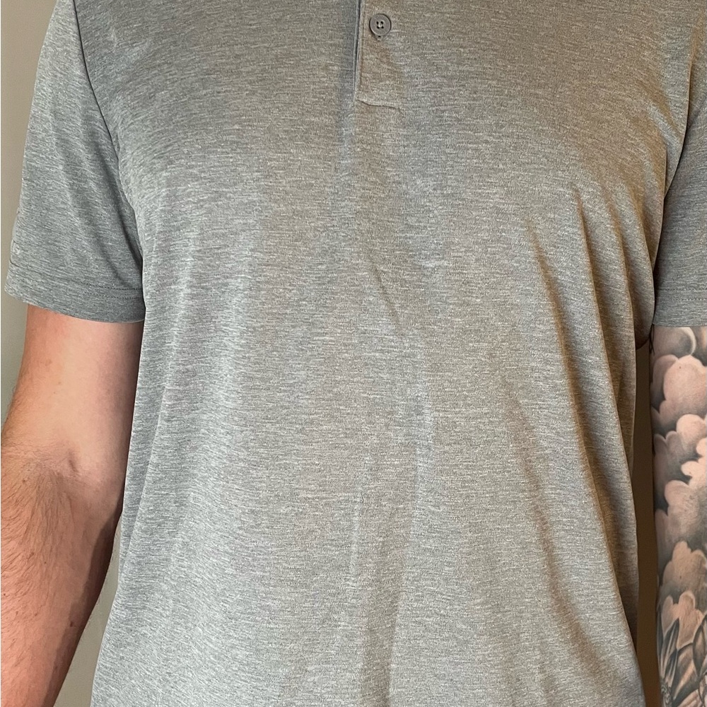 adidas Golf Men’s Heather Gray Polo Shirt